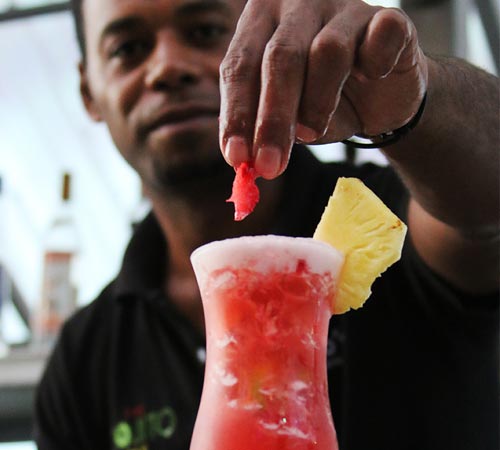 Barmen at the Mojito Bar Cardo's Denarau Marina Fiji